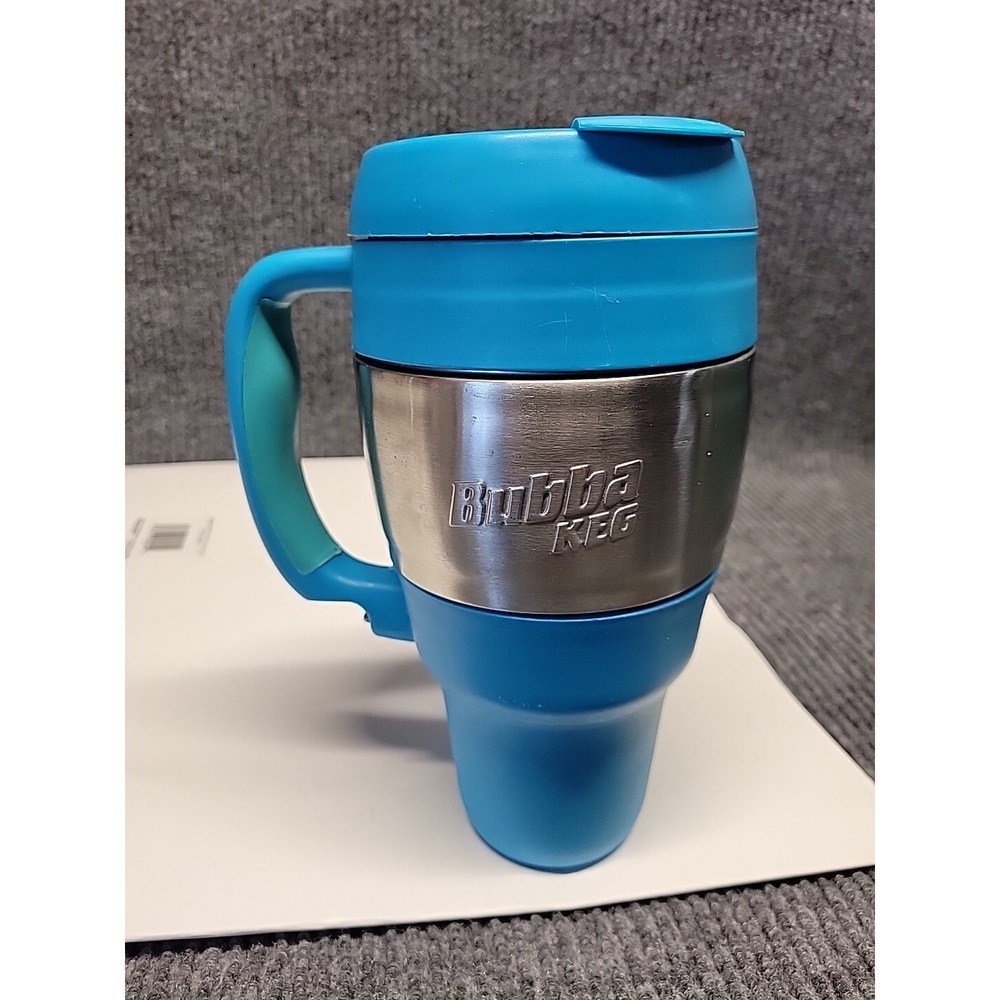 Bubba Keg 34oz Travel Mug Blue Stainless Steel Insulated Cup Hot Cold - Picture 3 of 7